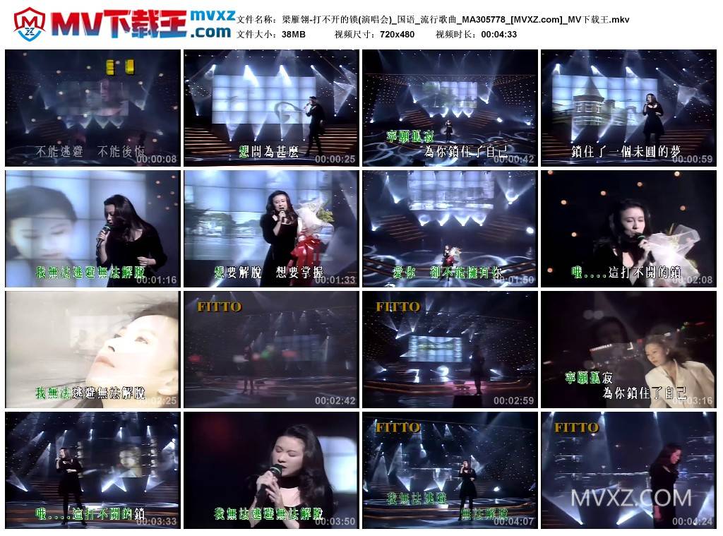 梁雁翎-打不开的锁(演唱会)_国语_流行歌曲_MA305778